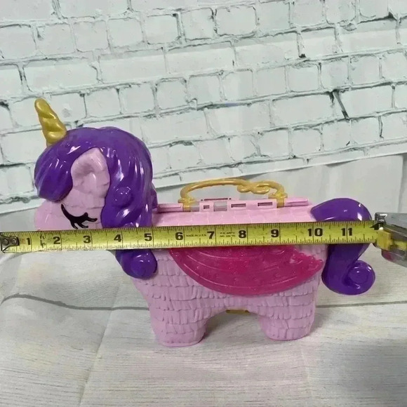 POLLY POCKET UNICORN SURPRISE CARRIER Toy & DOLPHIN Compact TRAVEL PLAY sets - Picture 8 of 16